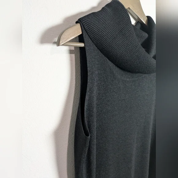 Alfani 100% Silk Black Cowl Neck Blouse Sleeveless Tank Top XL Women's - Picture 4 of 5